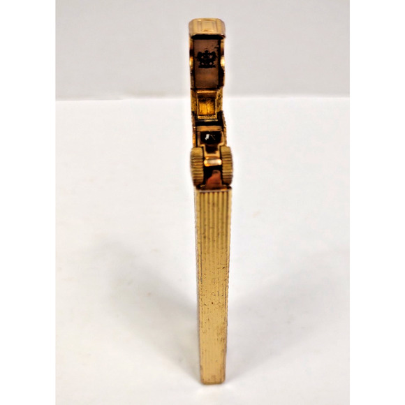 VTG Advance Rare Gold Electronic Lighter w LCD Screen Quartz Clock Date Japan - Picture 9 of 12